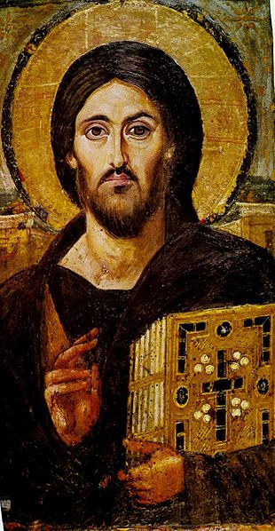 Christ the Saviour (Pantokrator), a 6th-century encaustic icon from Saint Catherine's Monastery, Mount Sinai
